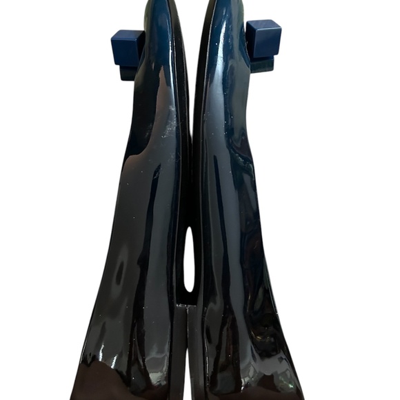LOUIS VUITTON Blue Ombre Patent Leather Dice Ballet Flats - size 41 (US 11) - Picture 5 of 9